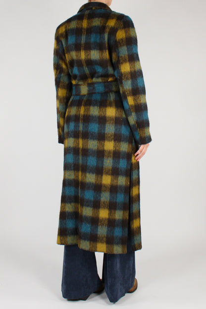 Cappotto Lungo Stampa Tartan