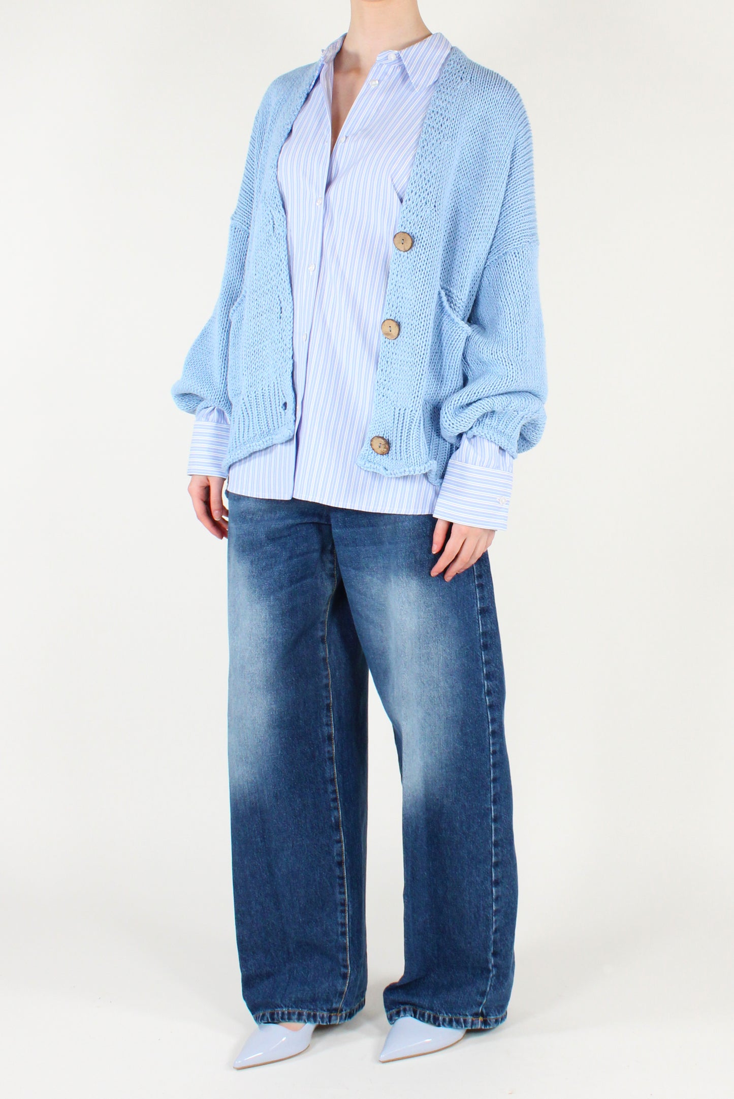 Camicia a Righe Celesti
