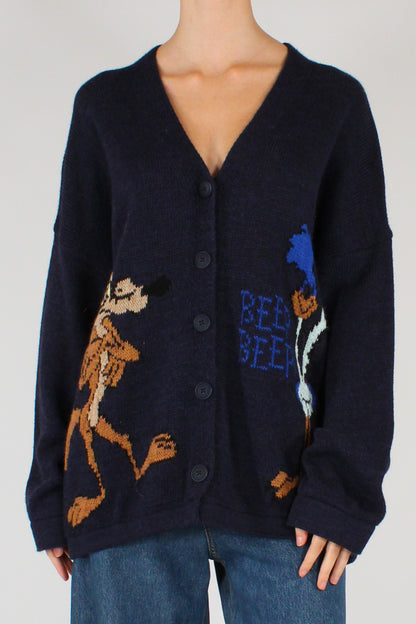 Cardigan Wile E. Coyote e Beep Beep