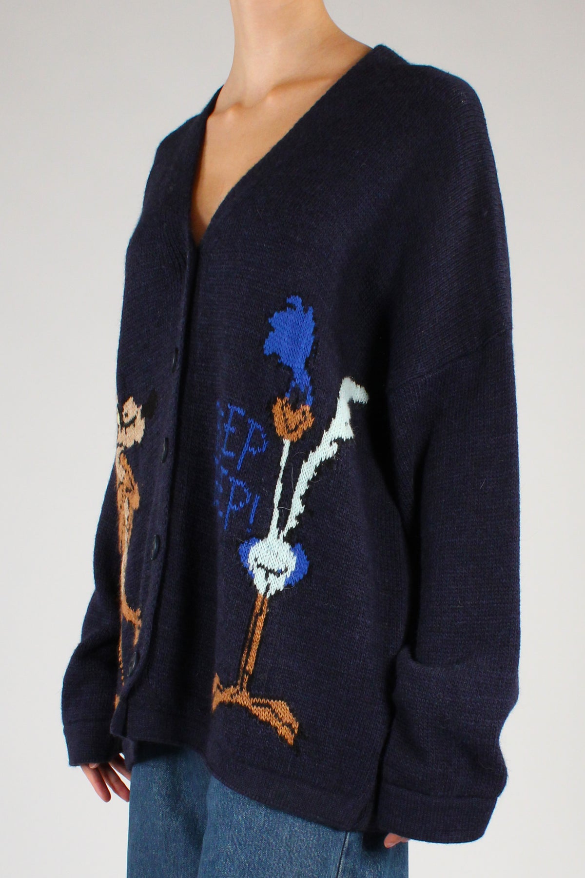 Cardigan Wile E. Coyote e Beep Beep