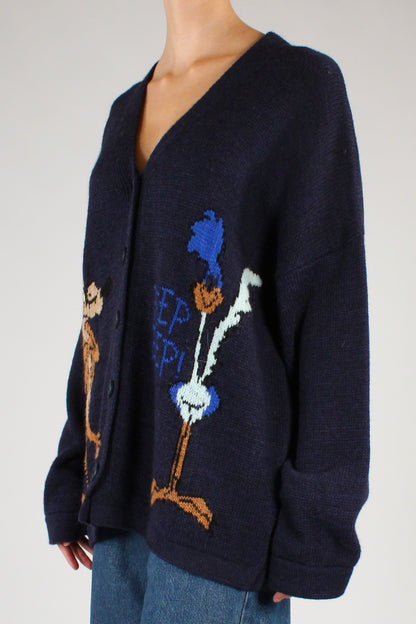 Cardigan Wile E. Coyote e Beep Beep