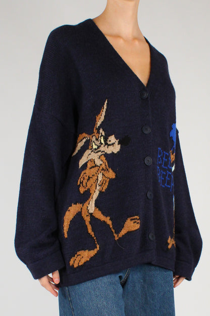 Cardigan Wile E. Coyote e Beep Beep
