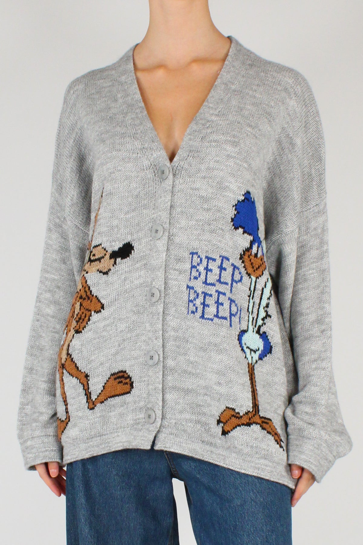 Cardigan Wile E. Coyote e Beep Beep
