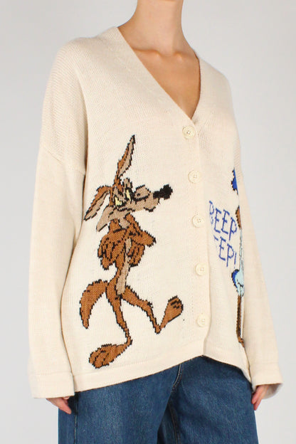 Cardigan Wile E. Coyote e Beep Beep