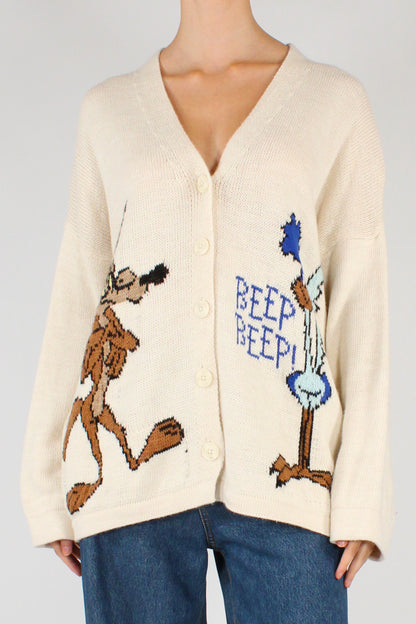 Cardigan Wile E. Coyote e Beep Beep