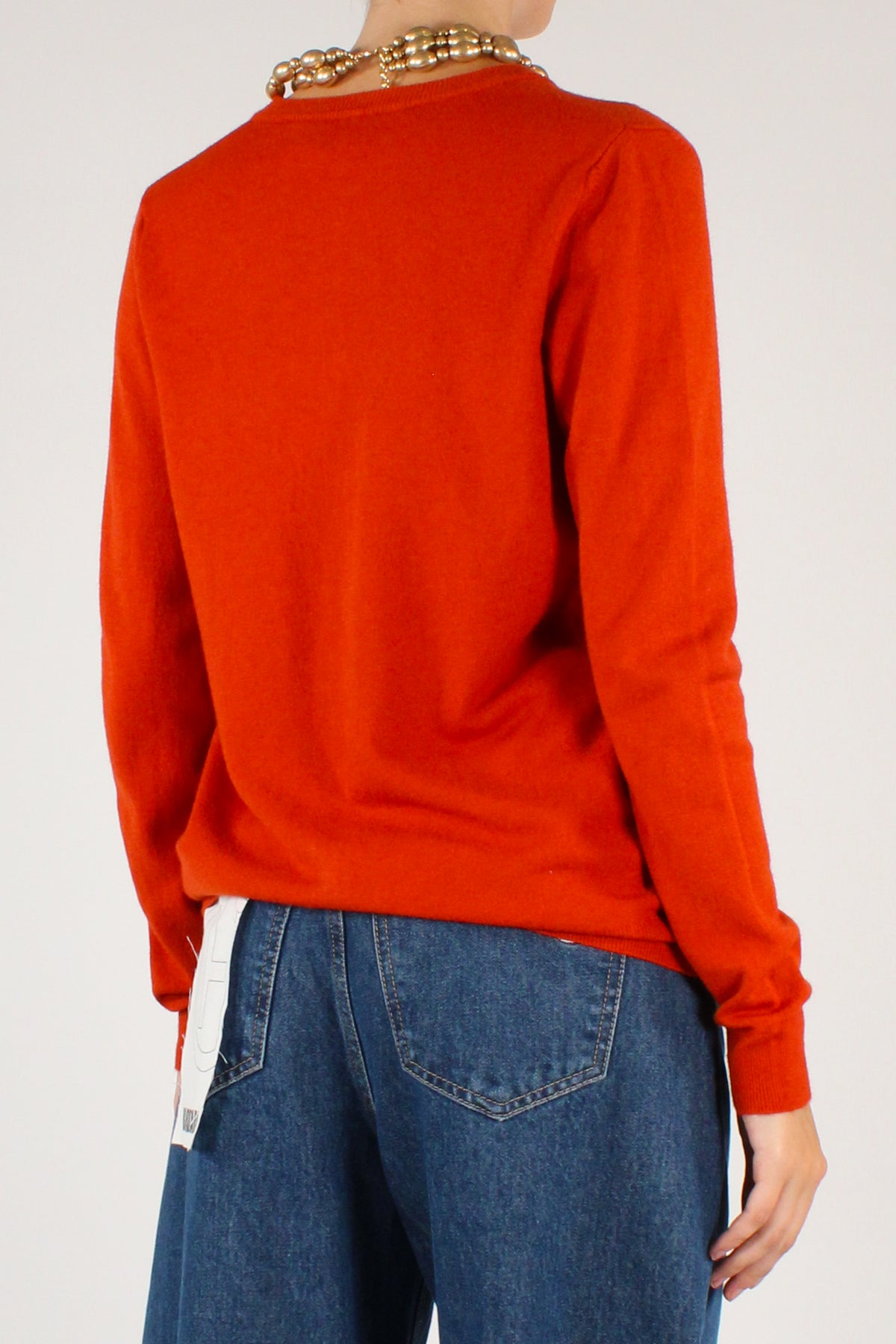 Cardigan Girocollo Misto Viscosa