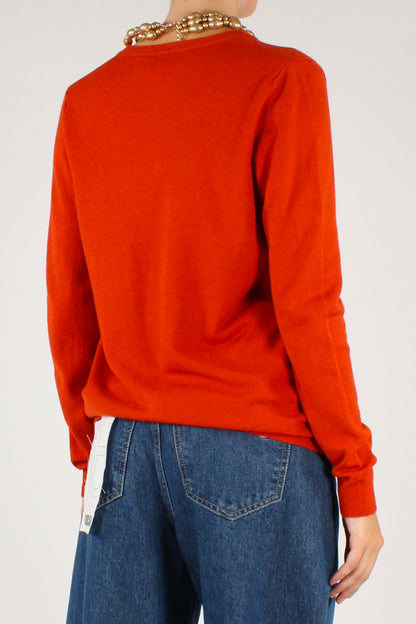 Cardigan Girocollo Misto Viscosa