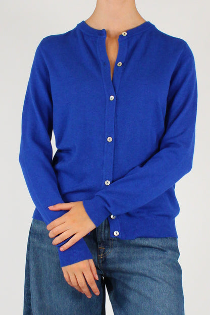 Cardigan Girocollo Misto Viscosa