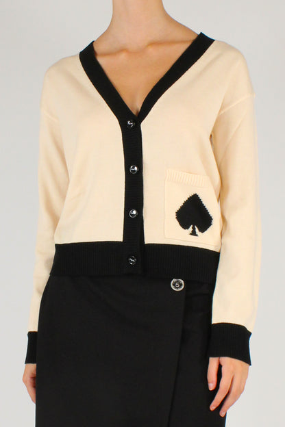 Cardigan Simbolo di Picche