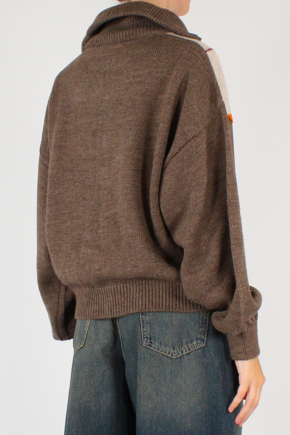 Cardigan a Rombi con Zip