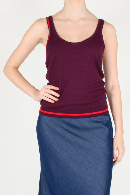 Top Smanicato in Misto Viscosa