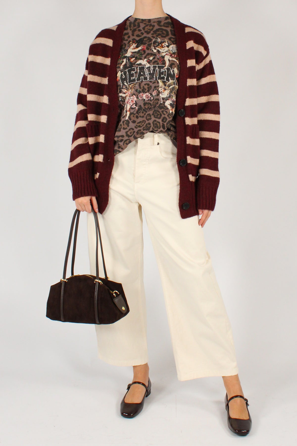 Striped Oversized Cardigan