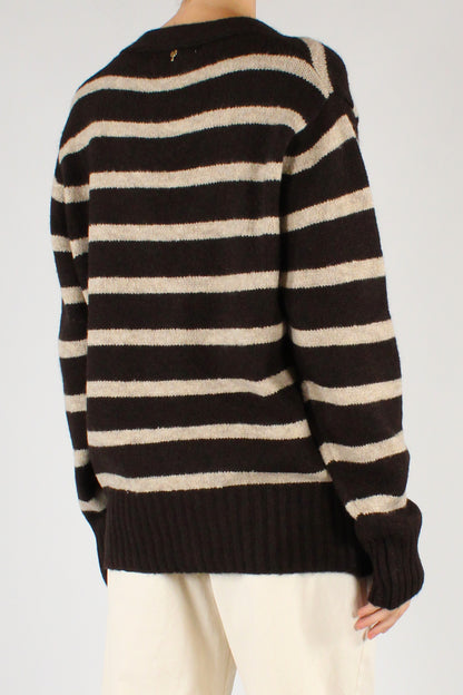 Striped Oversized Cardigan