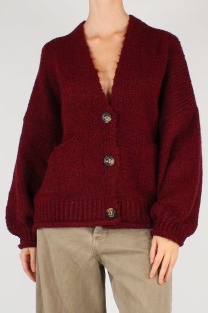 Cardigan Over Tre Bottoni