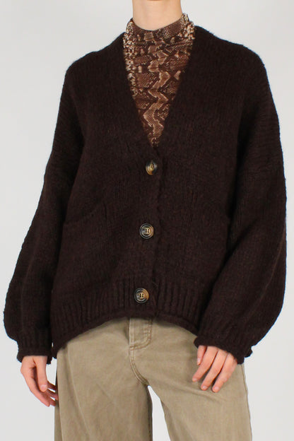 Cardigan Over Tre Bottoni