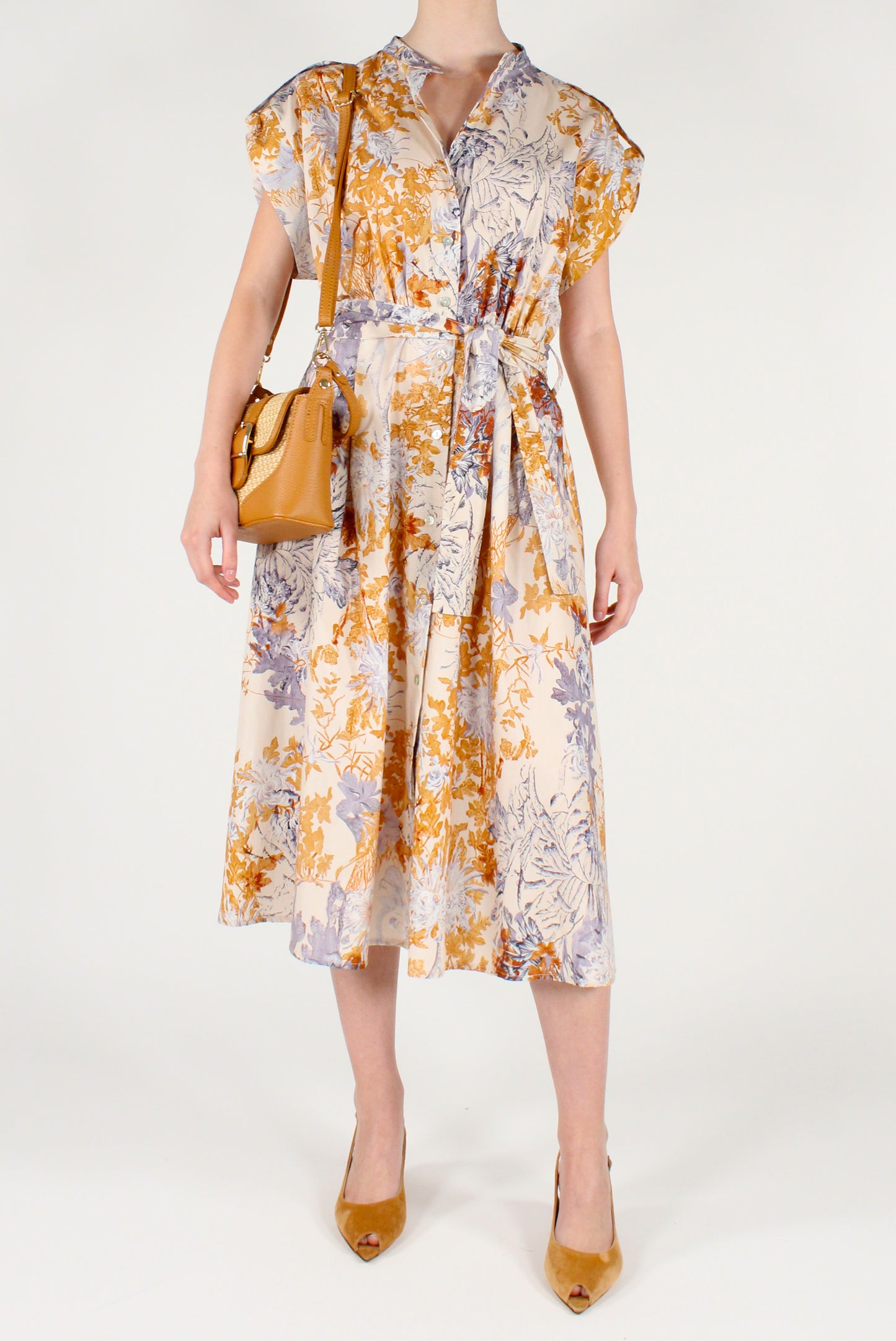 Abito Chemisier Stampa Floreale