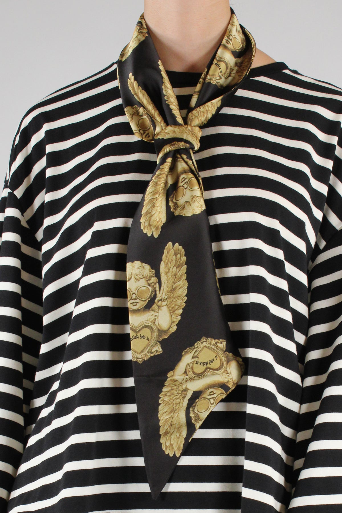 Cravatta Foulard Stampa Angelo Gold