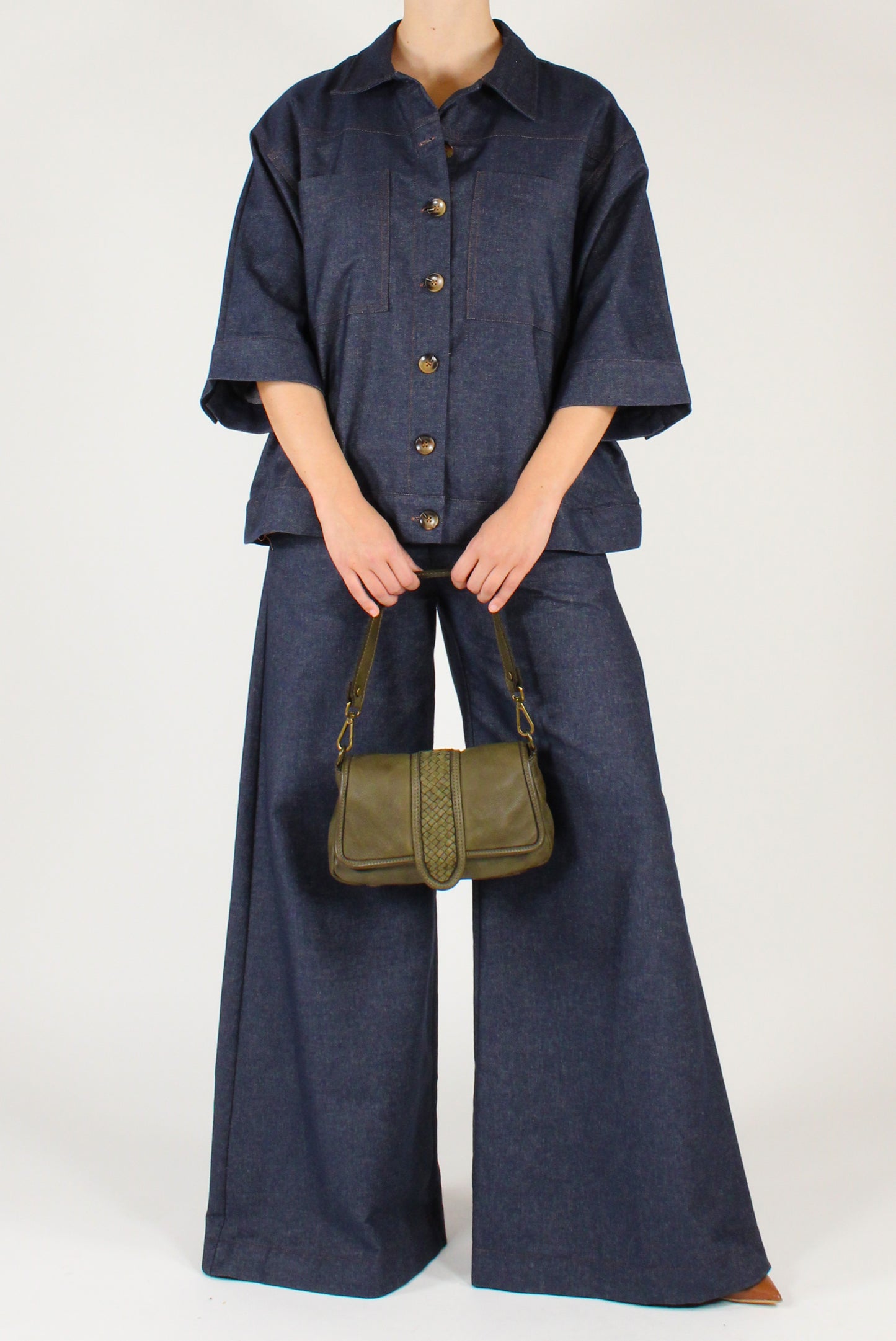 Dark Wash Palazzo Jeans