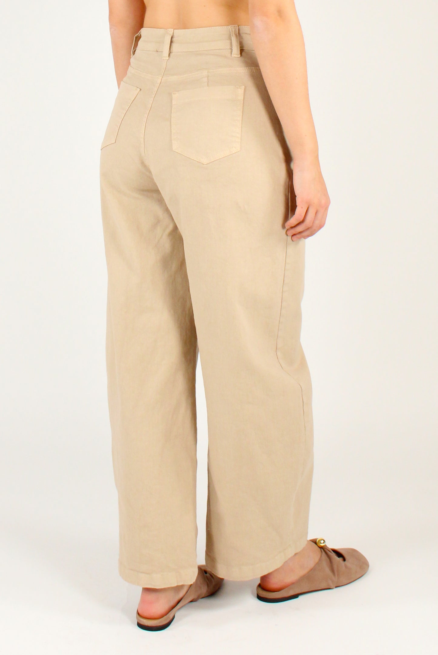 Pantaloni in Denim Semi Balloon