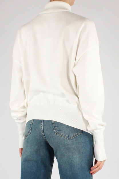 Maglione Dolcevita con Frange