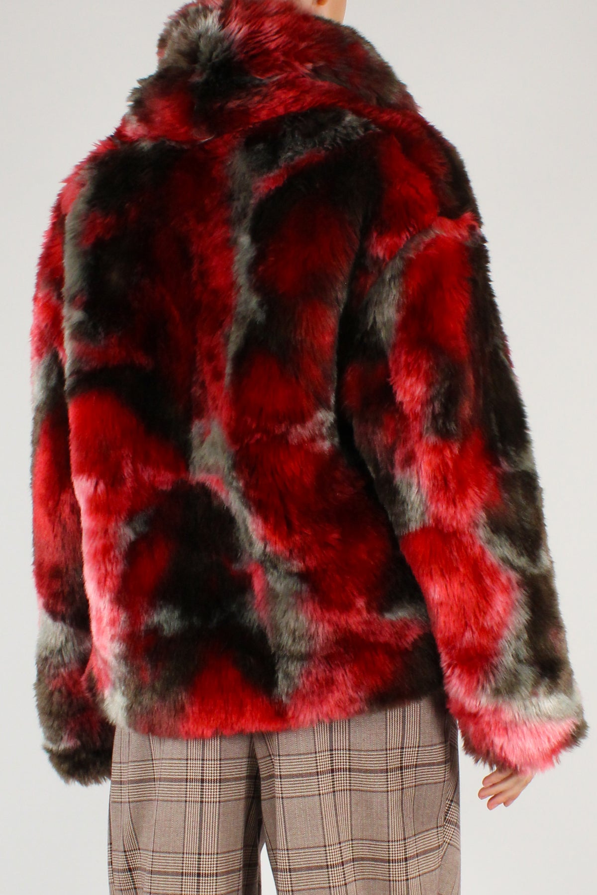 Giacca in Eco Pelliccia Multicolore