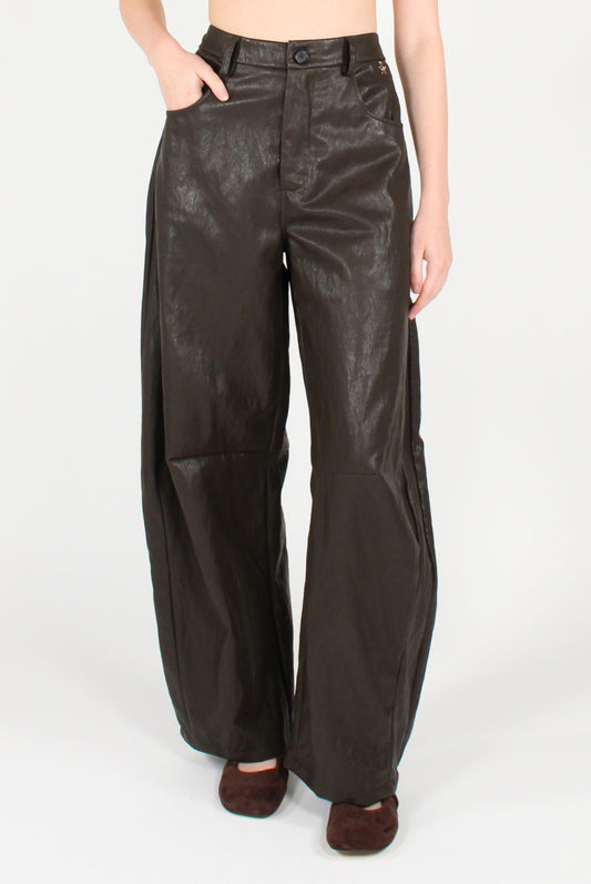 "Gaya" Faux Leather Trousers