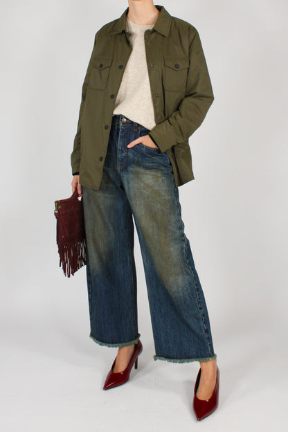 Giacca Camicia 100 Grammi Verde Militare