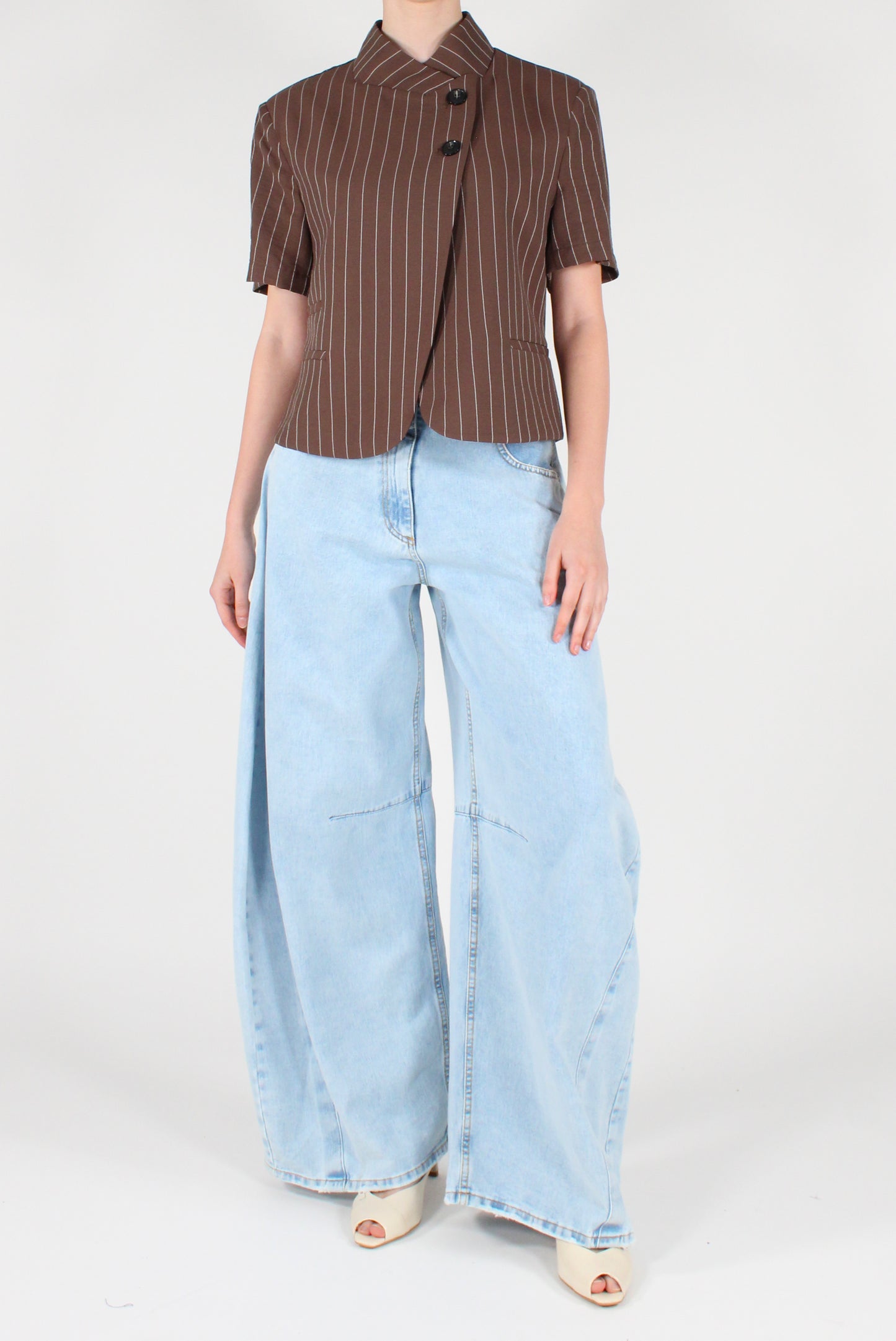 Giacca Maniche Corte a Righe