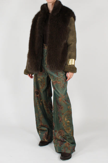 Giacca Eco Shearling con Eco Pelliccia