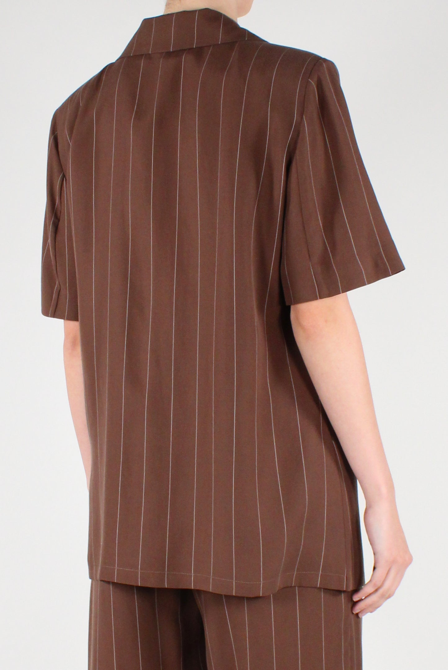 Giacca Gessata Maniche Corte