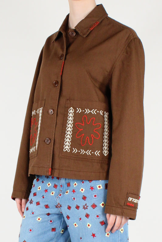 Acquista Giacca in Denim Ricamata