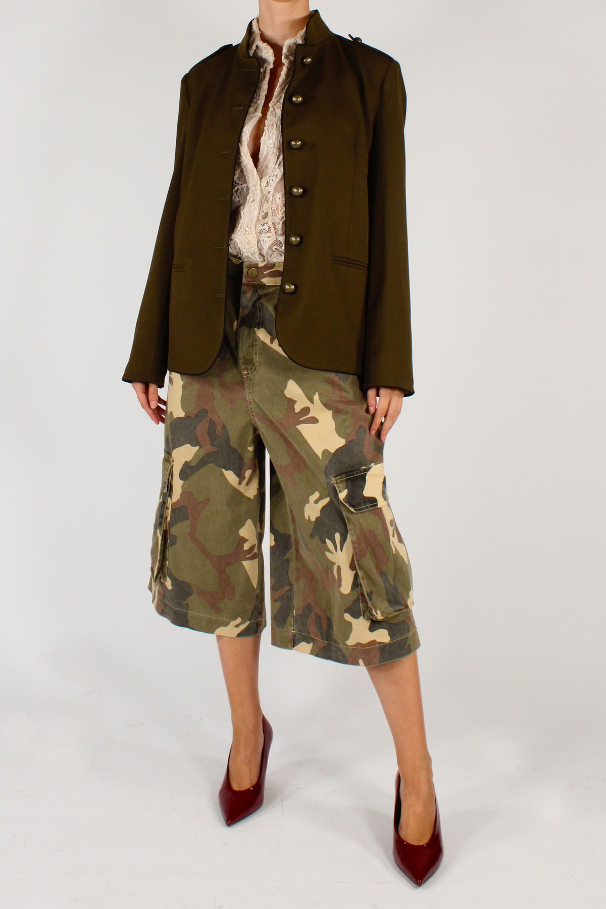 Giacca Uniforme Verde Oliva