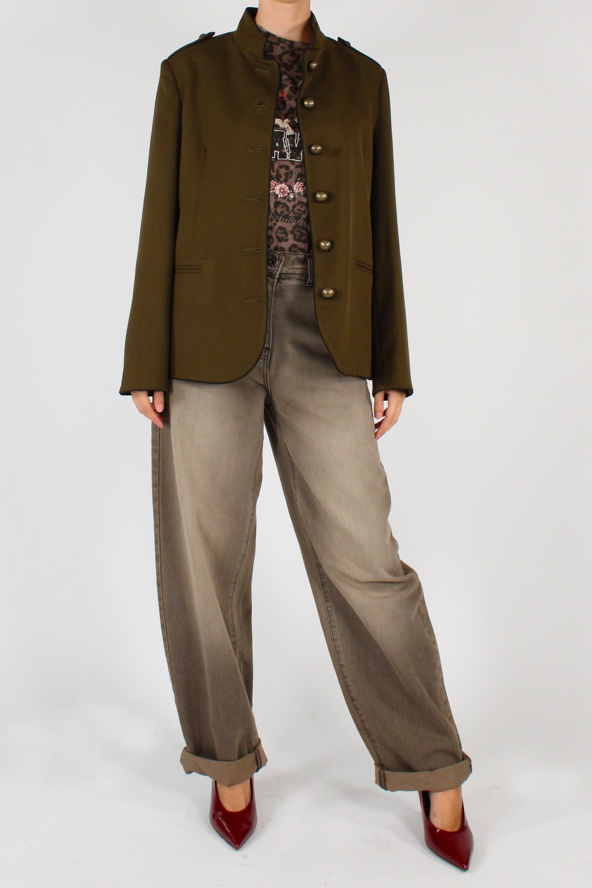 Giacca Uniforme Verde Oliva