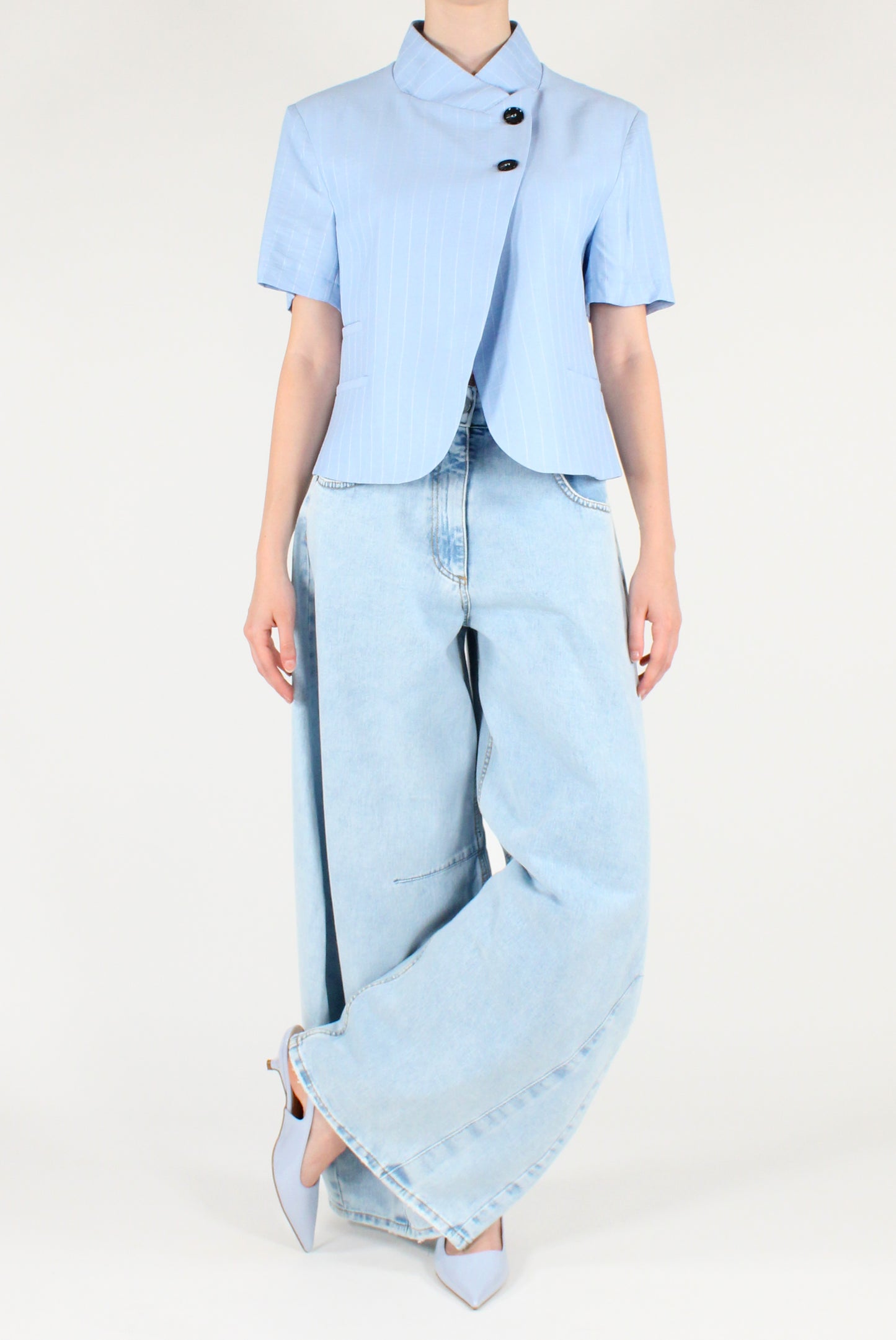 Giacca Maniche Corte a Righe