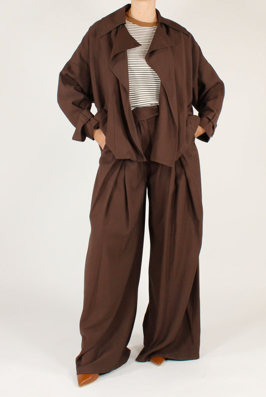 Pantaloni a Palazzo con Pinces