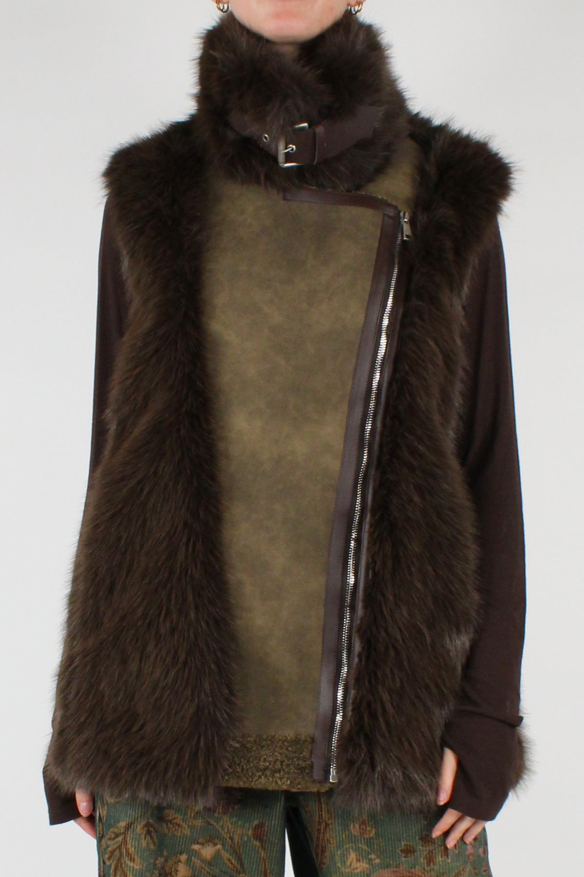 Gilet eco Shearling con Eco Pelliccia