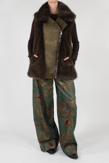 Gilet eco Shearling con Eco Pelliccia