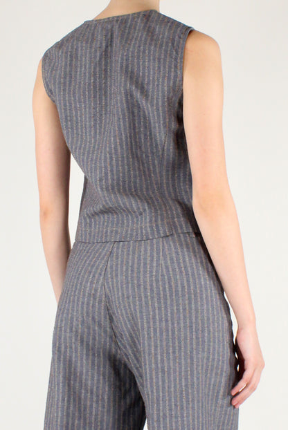 Gilet Gessato in Viscosa