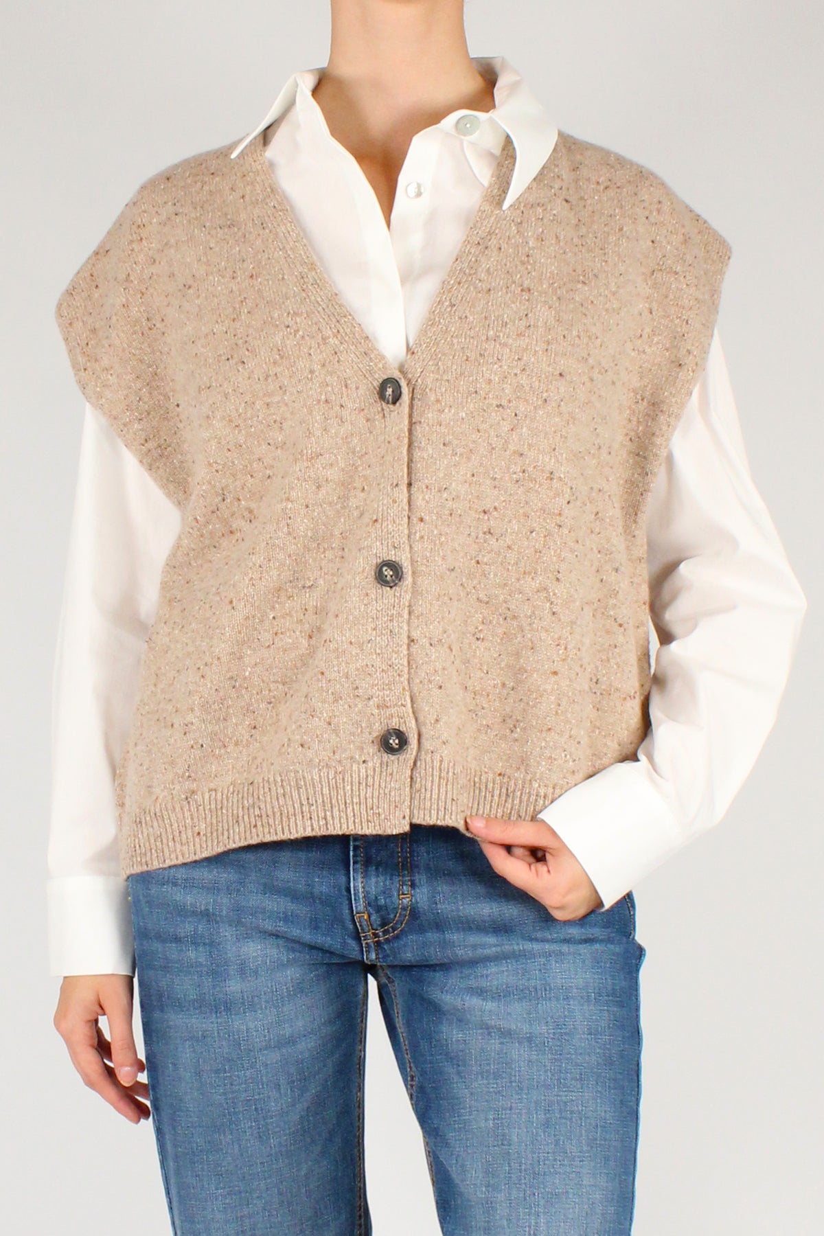 Gilet Mélange Misto Lana