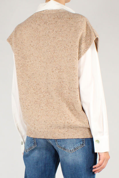 Gilet Mélange Misto Lana