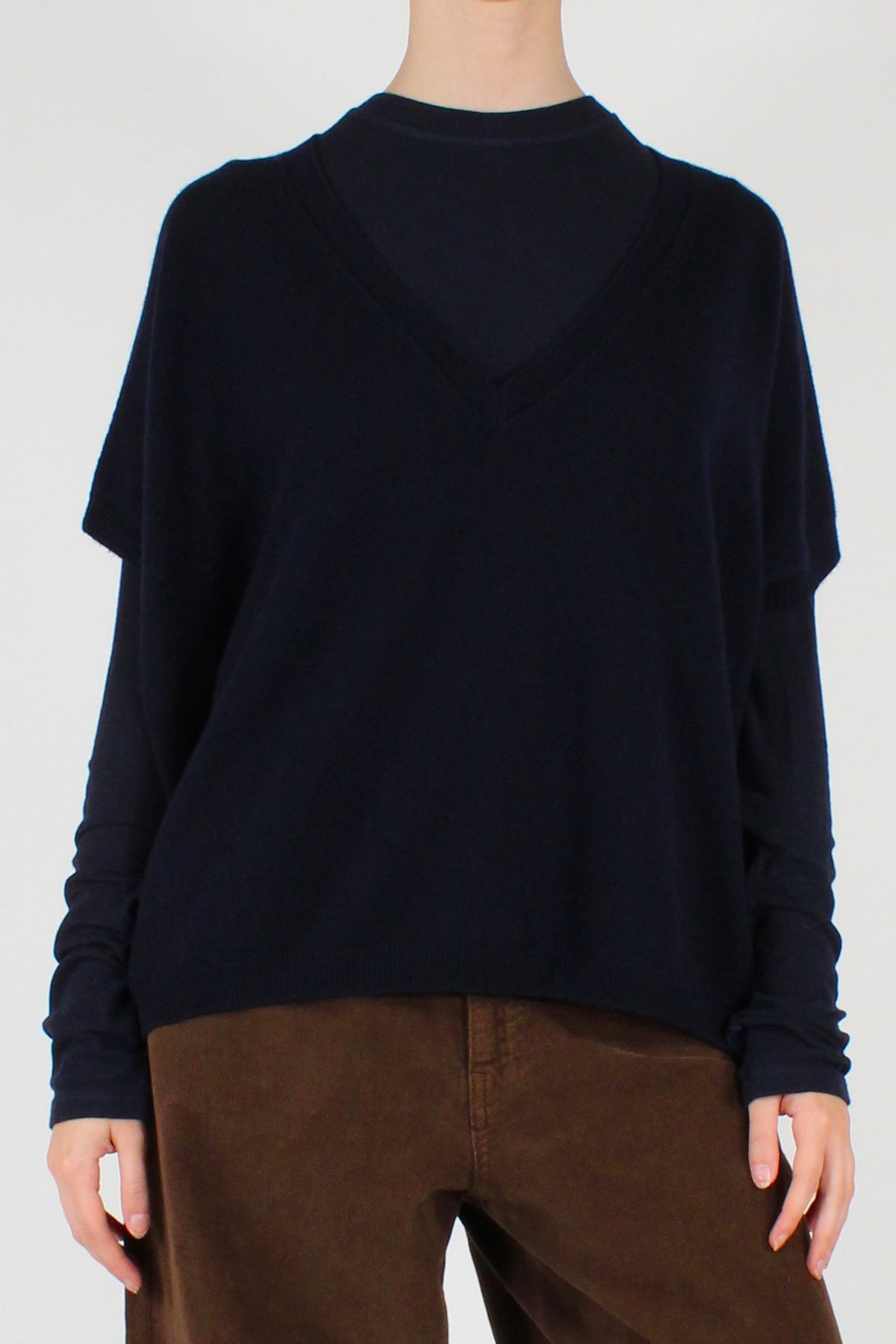 Gilet Maglia Pura Lana Scollo V