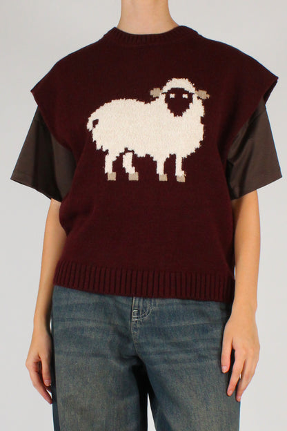 Gilet con Pecora