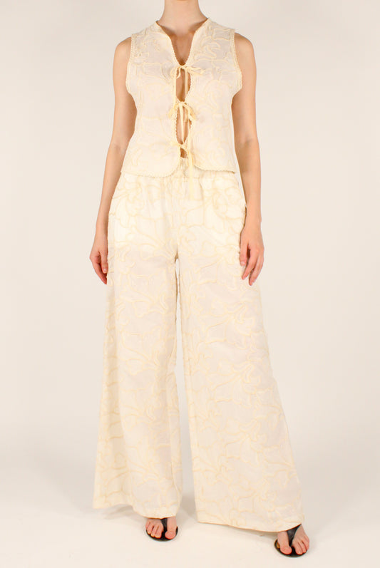 Gilet Ricami Floreali