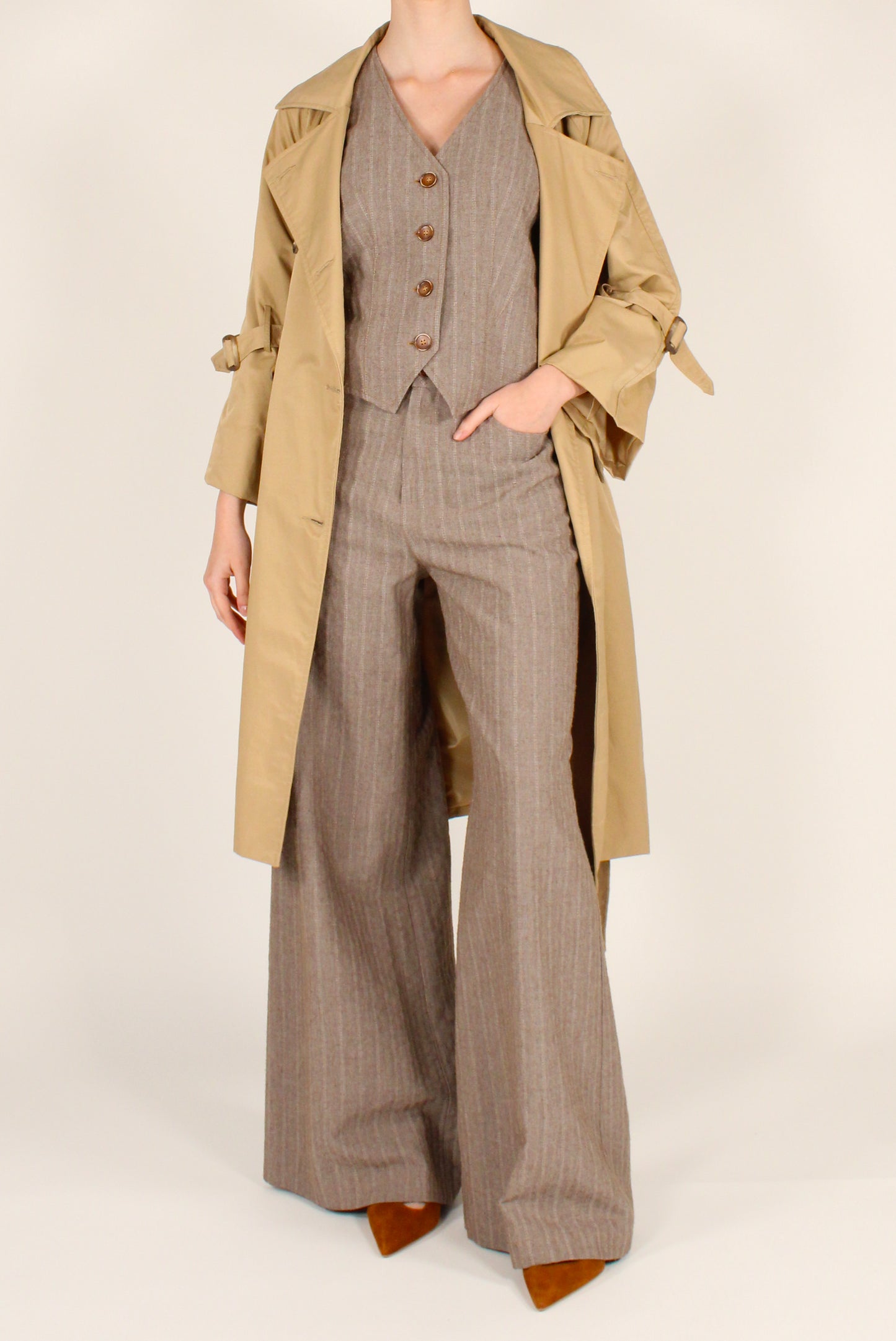 Gilet Gessato in Viscosa