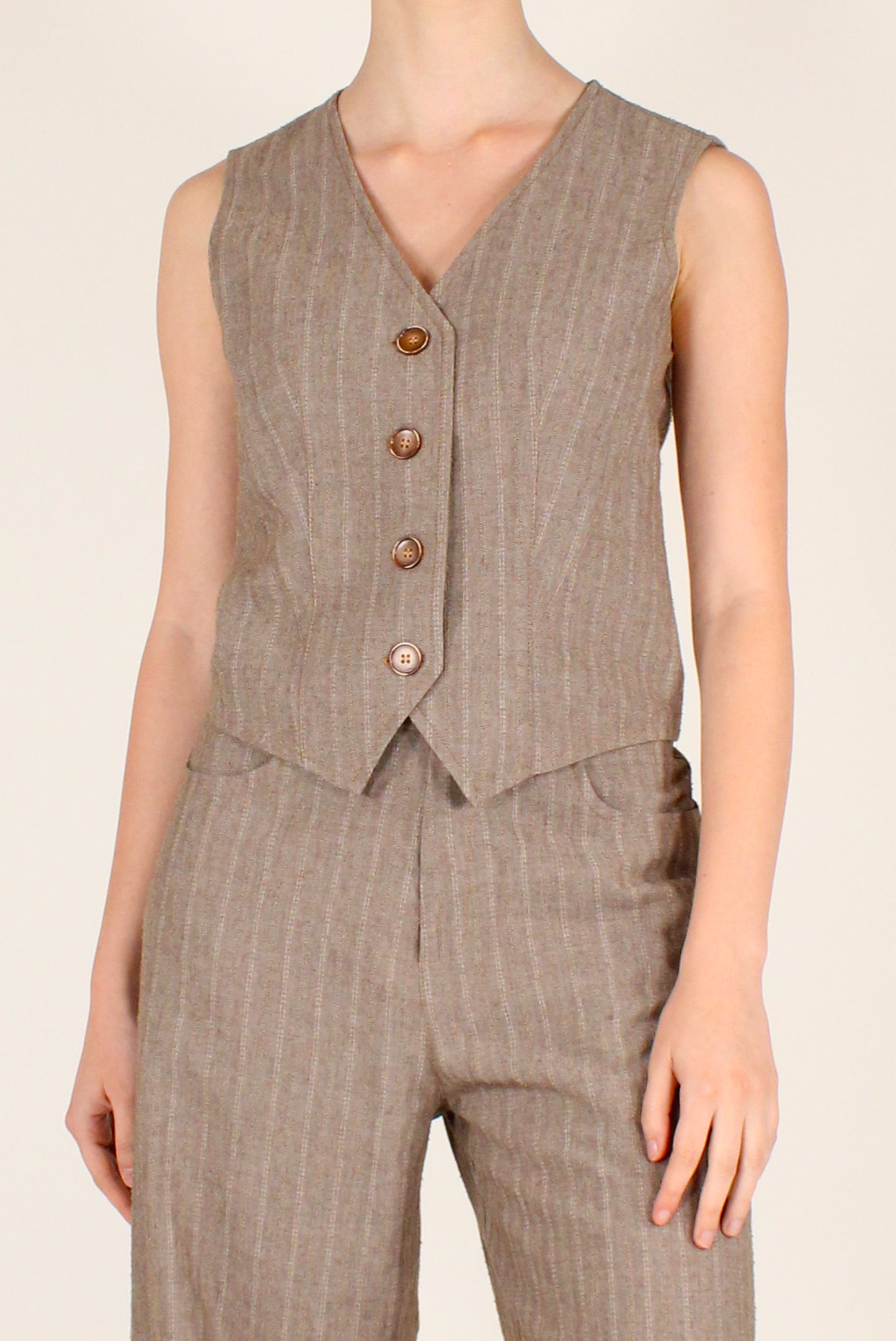Gilet Gessato in Viscosa