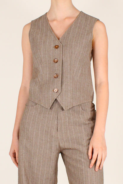 Gilet Gessato in Viscosa