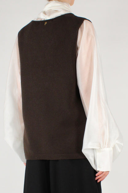 Gilet Misto Viscosa Scollo a V