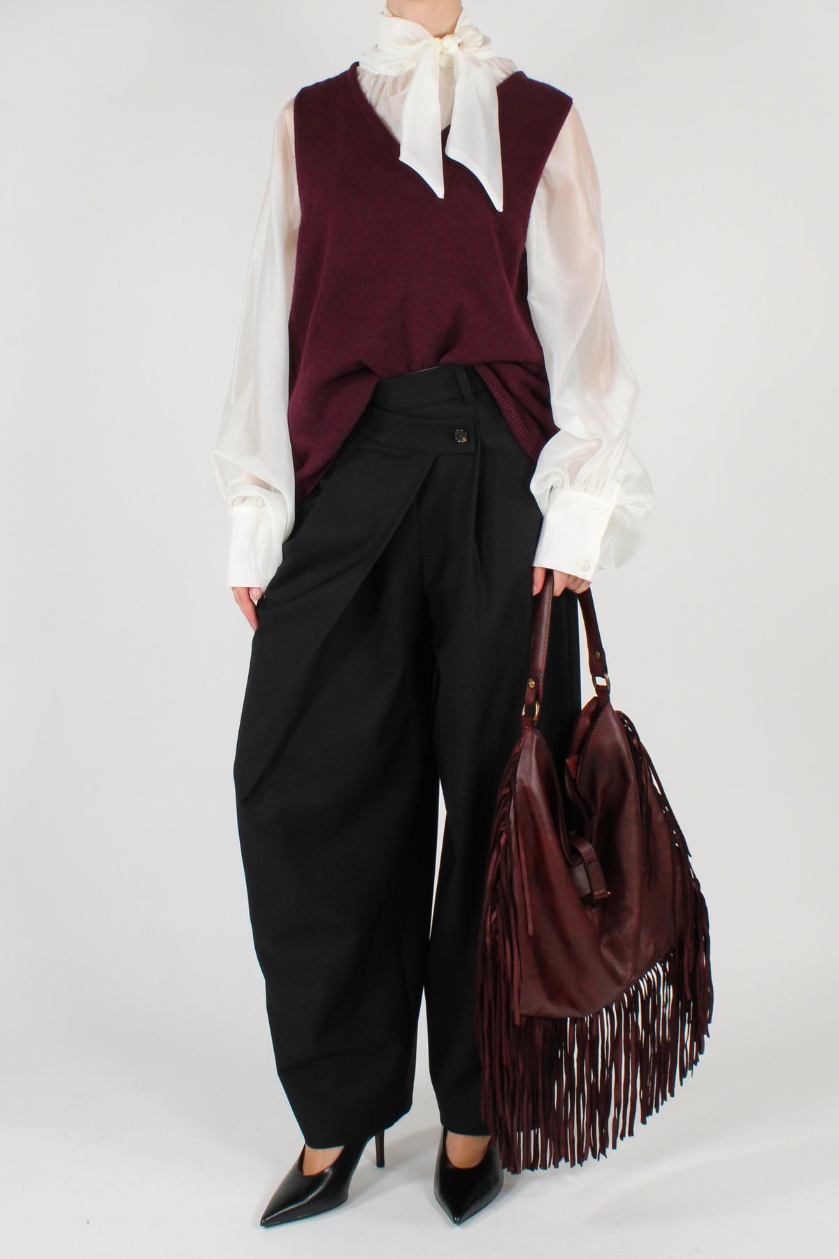 Gilet Misto Viscosa Scollo a V