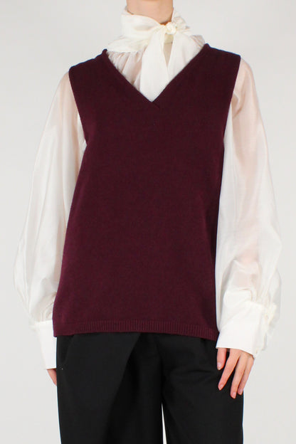Gilet Misto Viscosa Scollo a V