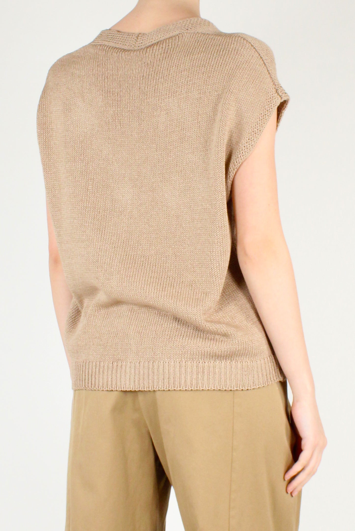 Gilet Over in Maglia Scollo V